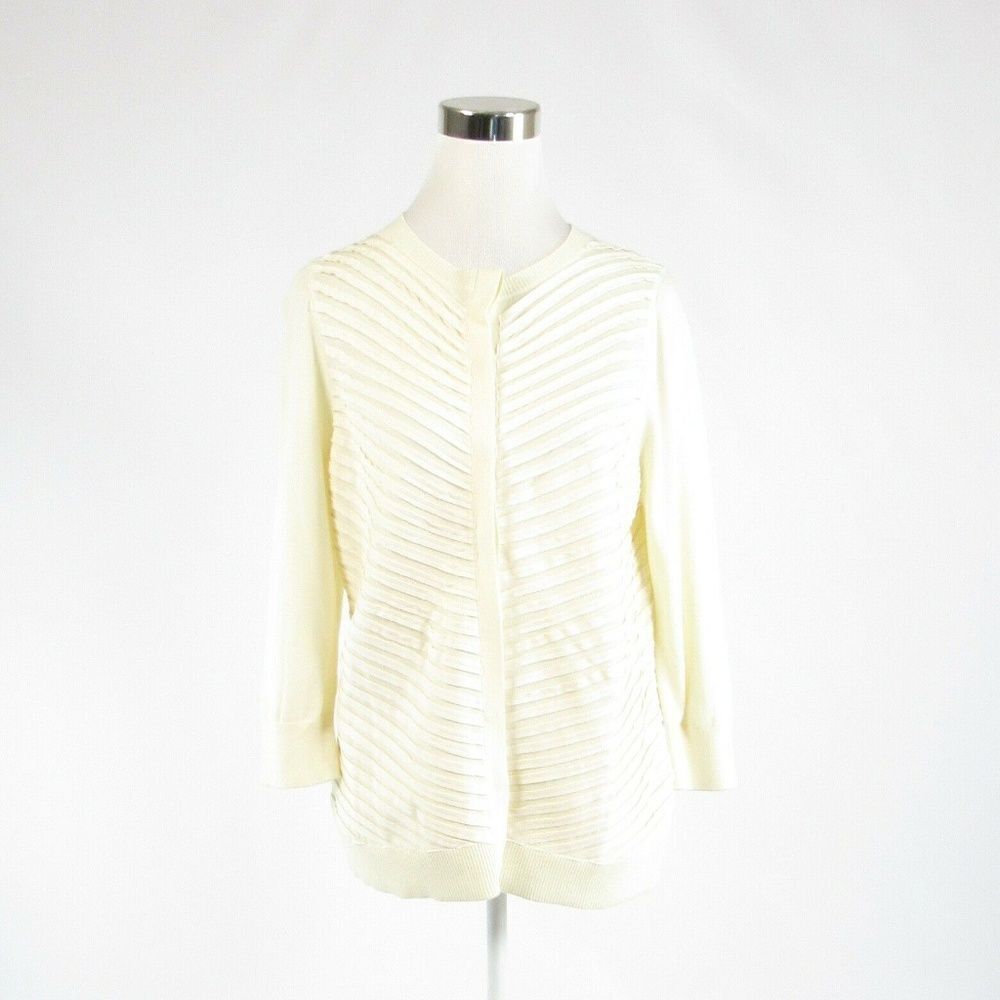 H By Halston cream sweater M